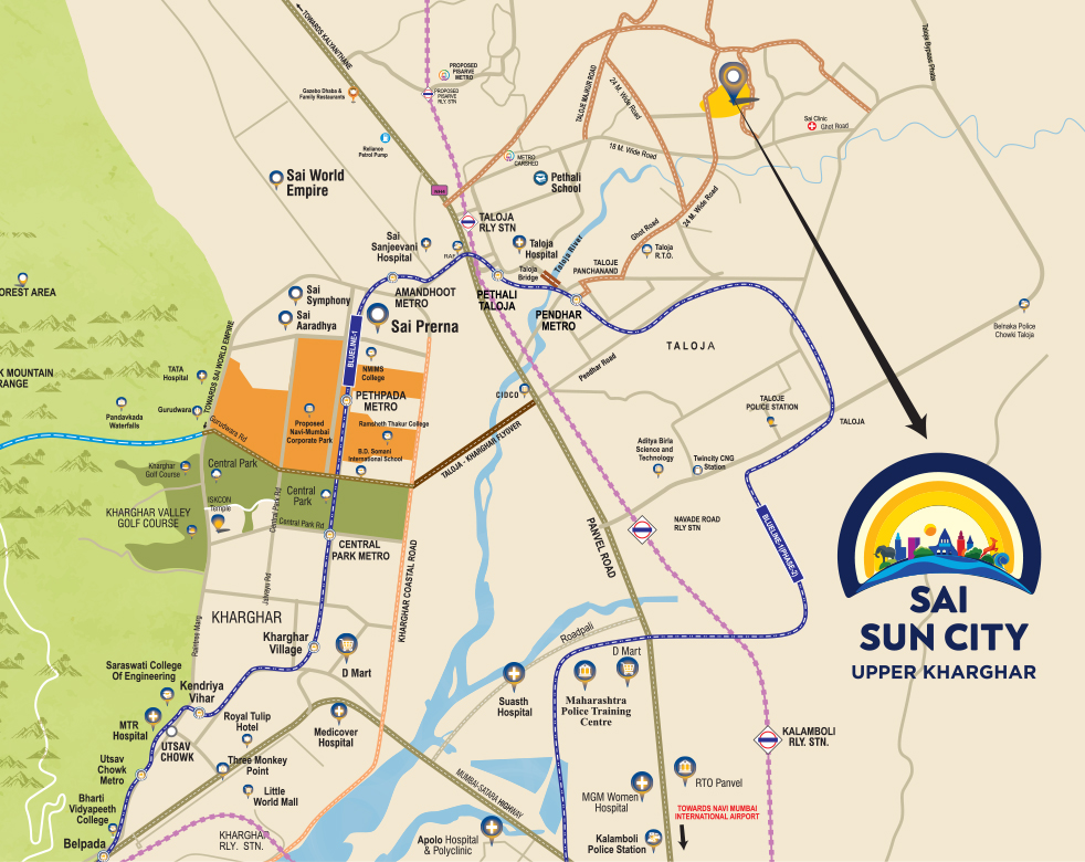 Sai sun city Location